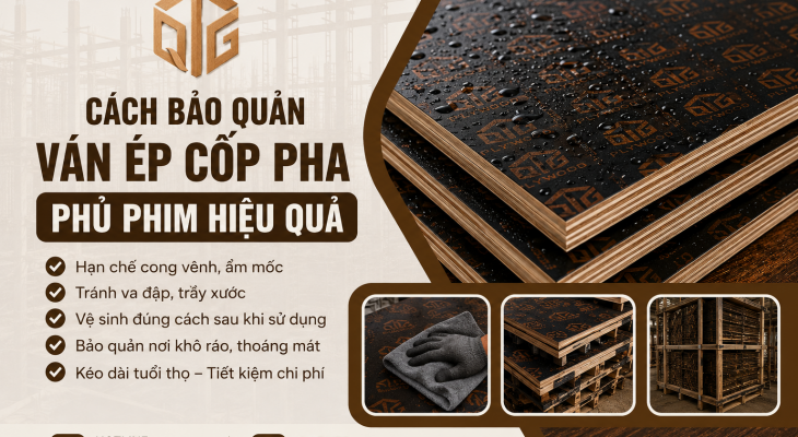 Cách Bảo Quản Ván Ép Cốp Pha Phủ Phim Hiệu Quả